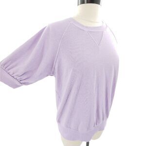 Sundry cozy puff short sleeve lavender top size small
